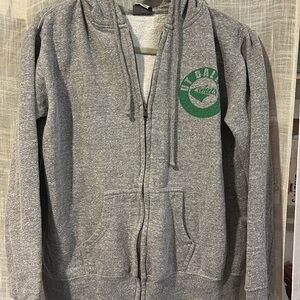 Gray Zip-Up Hoodie